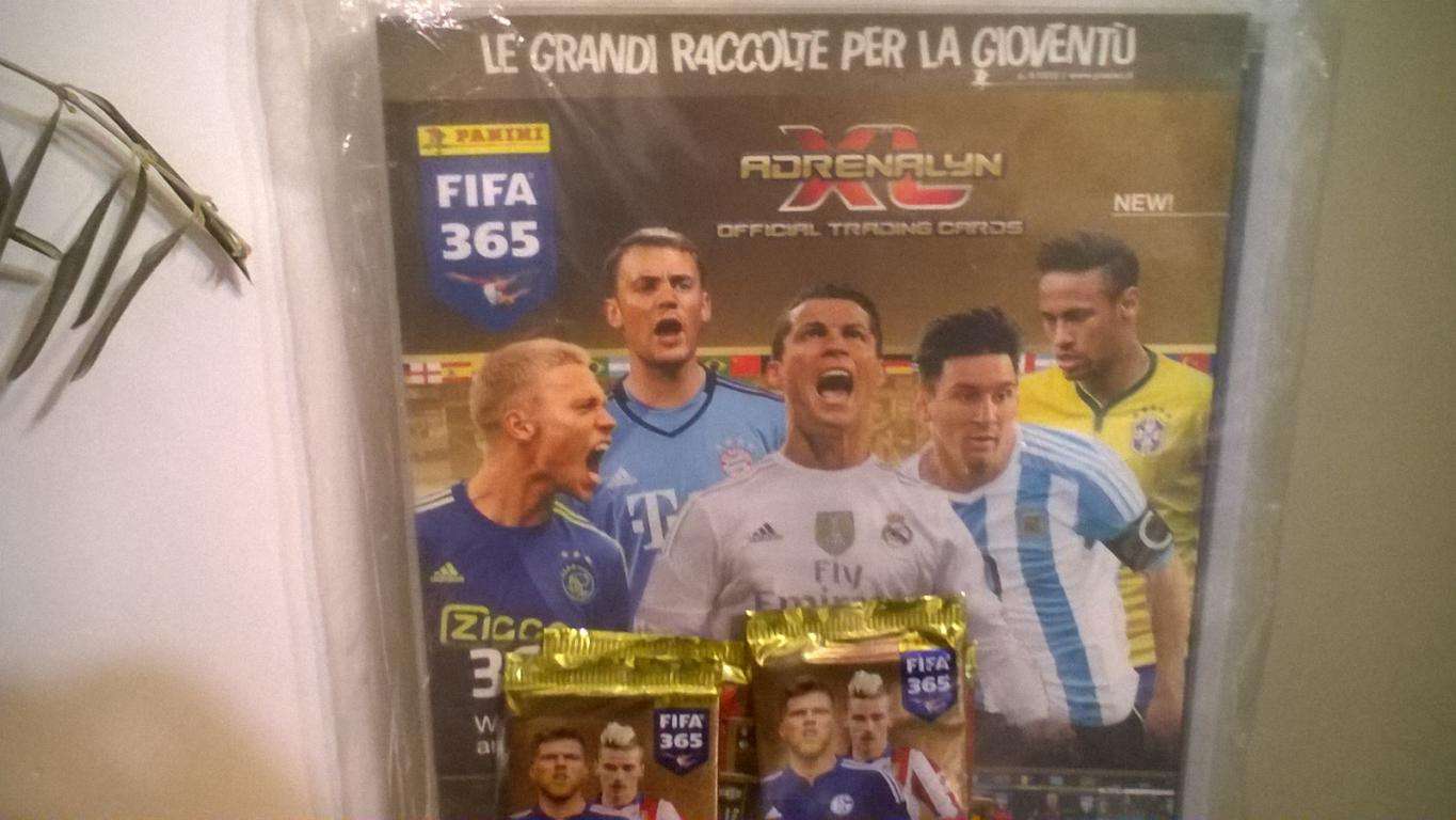 Album calcio Adrenalyn Fifa 365 incompl.